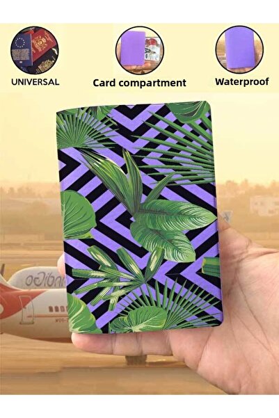 Cekuonline Vision Purple Vinlex Passport Cover Compatible with All Country Passports