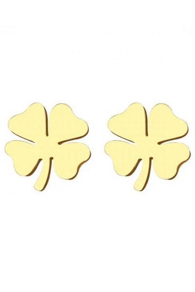 Kelan 14K gold plated earrings – Lucky Clover model