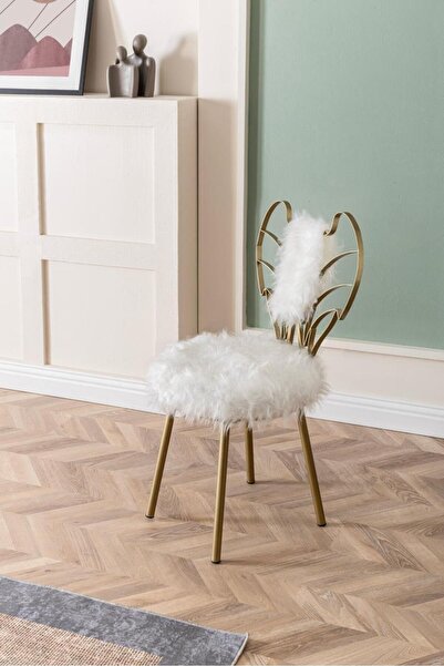 VOVOKO Gold Melek Melek Sandalye Angel Sandalye Makyaj Sandalyesi Gold Elektr...