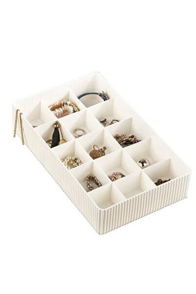 HOMİNG 15 Compartment Multi-Purpose Organizer Jewelry Jewelry Box Org-2022