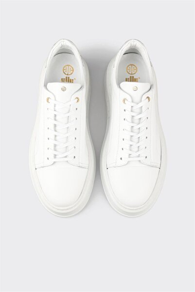 Elle Shoes Beyaz Deri Erkek Spor Ayakkabı