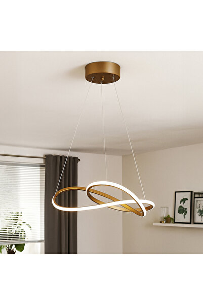 Begüsa Zagreb Avize - Sarı Işık / Eskitme - 60 cm