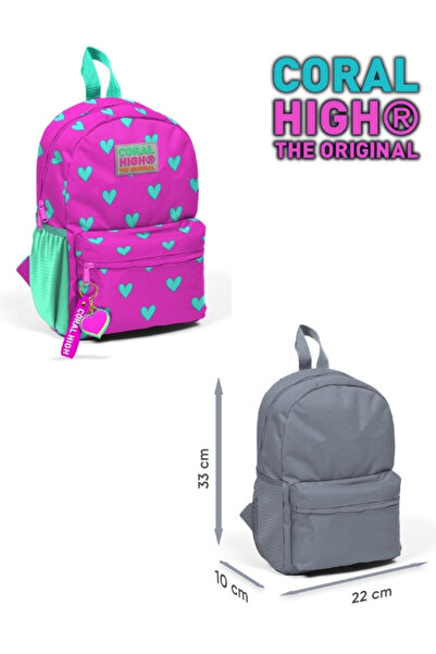 Coral High İki Bölmeli Anaokulu-Yuva Sırt Çantası
