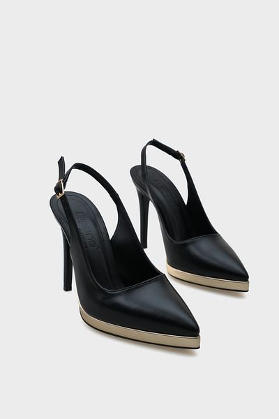 Capone Outfitters Pantofi de damă cu platformă cu toc înalt Risa cu spate deschis