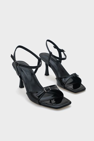 Capone Outfitters Sandale de damă Dale cu toc mediu cu curea la gleznă