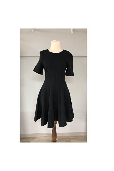 Bijutek Κοντομάνικο μαύρο κρεπ ύφασμα επιστροφής στο σπίτι