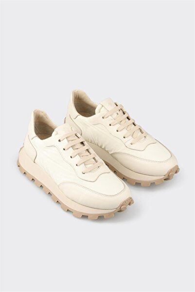 Elle Shoes Ekru Kadın Spor Ayakkabı