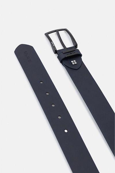Avva Ανδρική Navy Blue 100% Δερμάτινη Ζώνη A31y9307