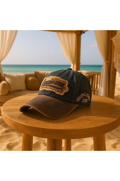 Axesoire 14456 Vintage Navy Blue Denim Καπέλο