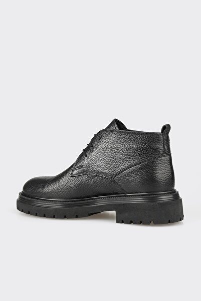 Elle Shoes Siyah Deri Erkek Günlük Bot