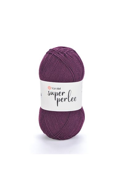 Yarnart Super Perlee - Χειροποίητο νήμα πλεξίματος Plum-49