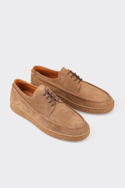 Elle Shoes Ανδρικά casual παπούτσια Camel Leather