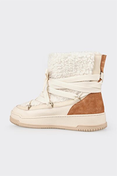 Elle Shoes Ekru Kadın Spor Bot