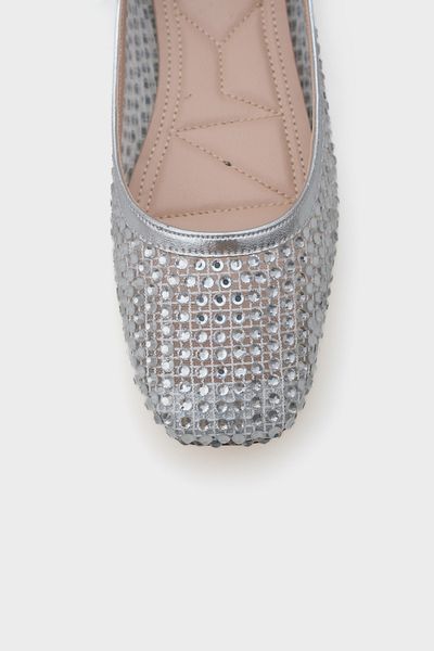 Capone Outfitters Balerini eleganti pentru femei Abra Mesh Stone