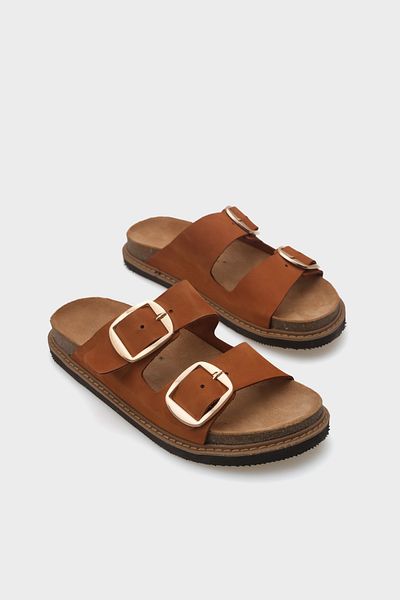 Capone Outfitters Nicole Leather Women's Slippers