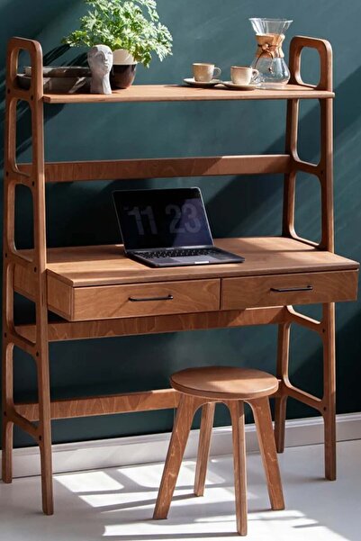 Woodesk Brisa Ahşap Çalışma Masası, 140x120, Tik Renk, Cpt4641-120