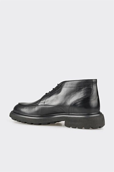 Elle Shoes Siyah Deri Erkek Günlük Bot
