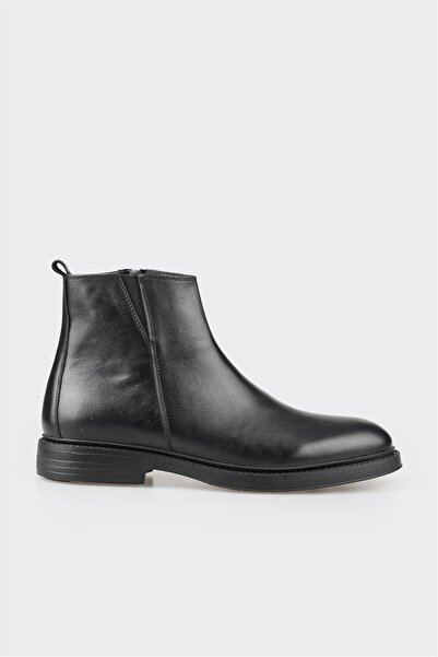 Elle Shoes Siyah Deri Erkek Günlük Bot
