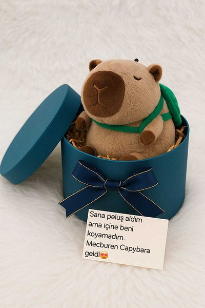 Sever Capybara Plush 25 cm – Sweet Monster Capybara Plush Gift for Lovers