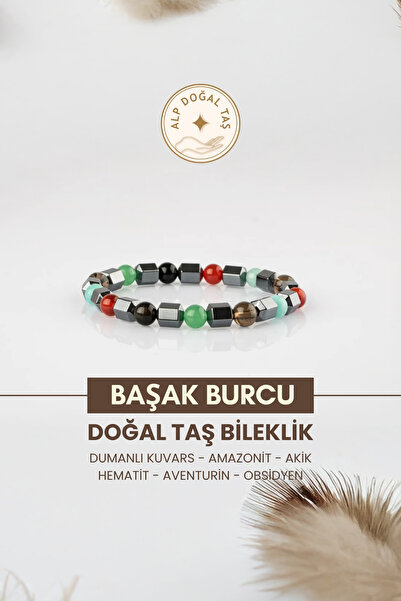 Alp Doğal Taş Başak Burcu Doğaltaş Bileklik