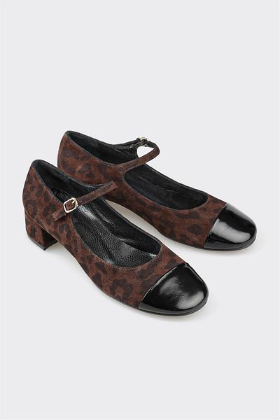 Elle Shoes Brown Leather Women's Shoes