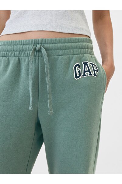 GAP Kadın Yeşil Gap Logo Bootcut Fleece Eşofman Altı