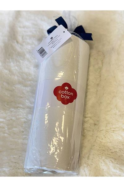 Cotton Box 100% Cotton Ranforce Single Fitted Elastic Sheet Set 100X200 cm Cream