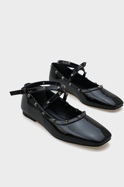 Capone Outfitters Balerini Ashley Trock pentru damă cu curea la gleznă