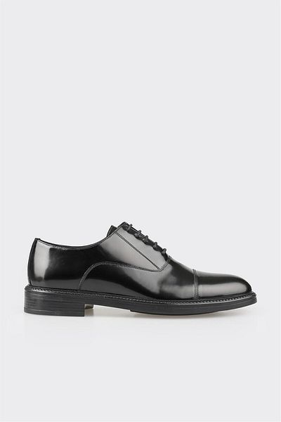 Elle Shoes Black Leather Men's Classic Shoes