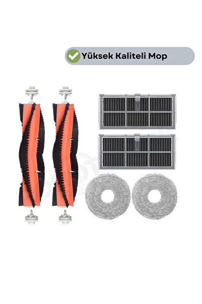 robotyedek Set de mopuri cu filtru Hepa compatibil cu Dreame X40 Ultra L40 Ul...