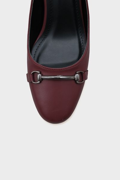 Capone Outfitters Rayna Round Toe Mid Heeled Women's Shoes with Metal Accessories
