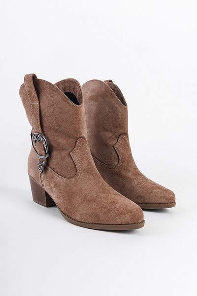 Capone Outfitters Γυναικείες καουμπόικες μπότες Zane Suede Pull-On