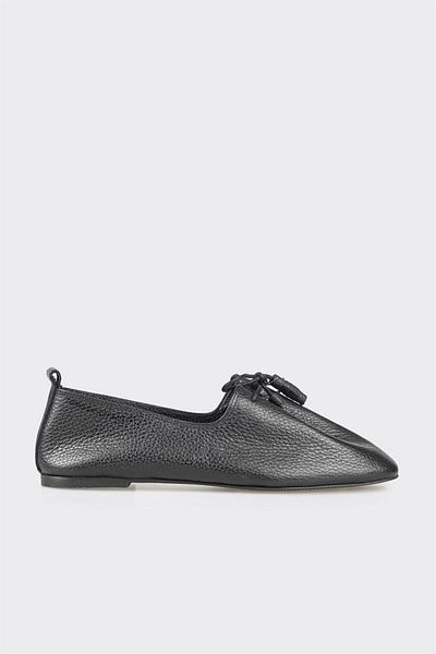 Elle Shoes Black Leather Women's Casual Shoes