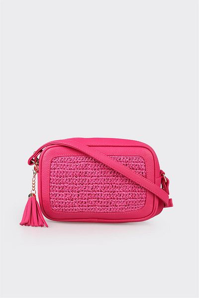 Elle Shoes Fuchsia Women's Crossbody Bag