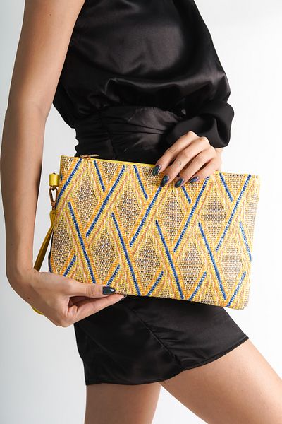 Capone Outfitters Дамска клъч чанта Straw Paris
