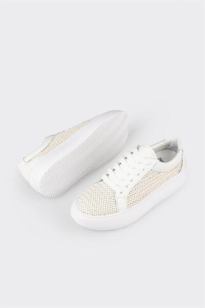 Elle Shoes Ecru Women's Sneakers