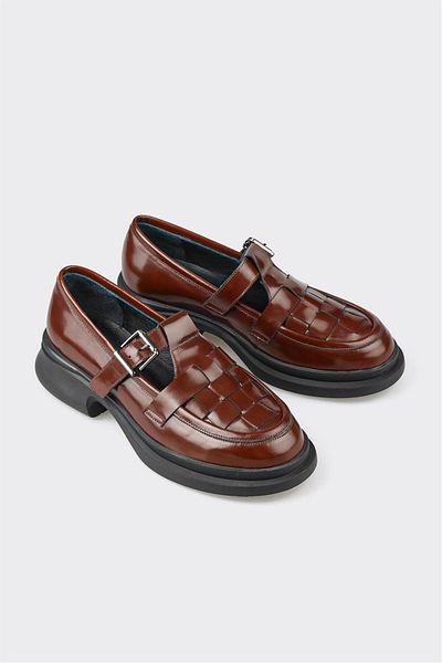 Elle Shoes Tan Leather Women's Casual Shoes