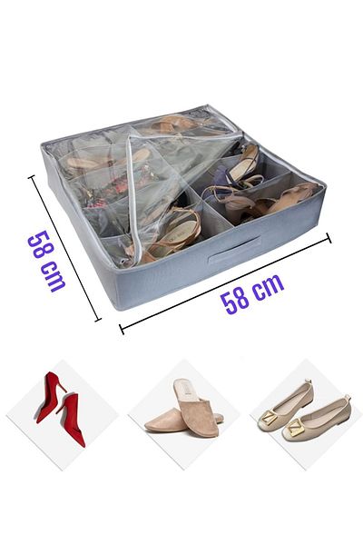 Helen's Home 10 Compartment Shoe Storage Bag Organizer Scrap