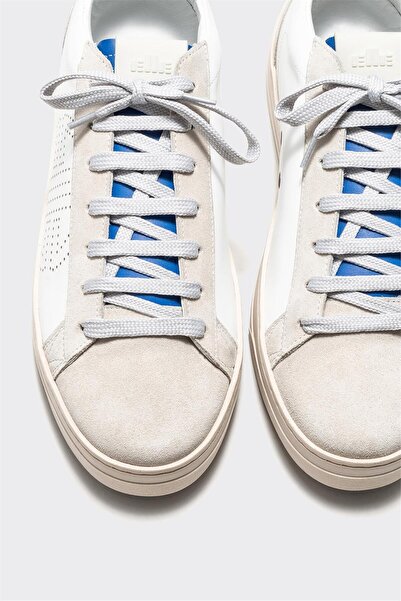 Elle Shoes Bej Deri Erkek Spor Ayakkabı