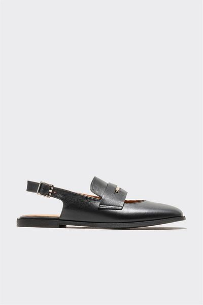 Elle Shoes Black Leather Women's Casual Shoes