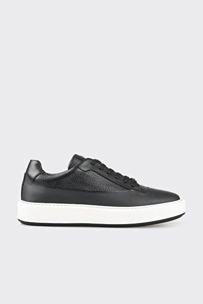 Elle Shoes Black Leather Men's Casual Shoes