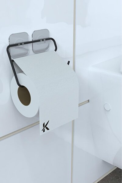 ELAMOUR Αυτοκόλλητη θήκη για χαρτί υγιεινής WC Μεταλλική θήκη για χαρτί υγιει...