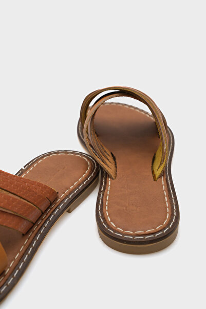 Capone Outfitters Maddy 8098 Genuine Leather Women's Bodrum Slippers