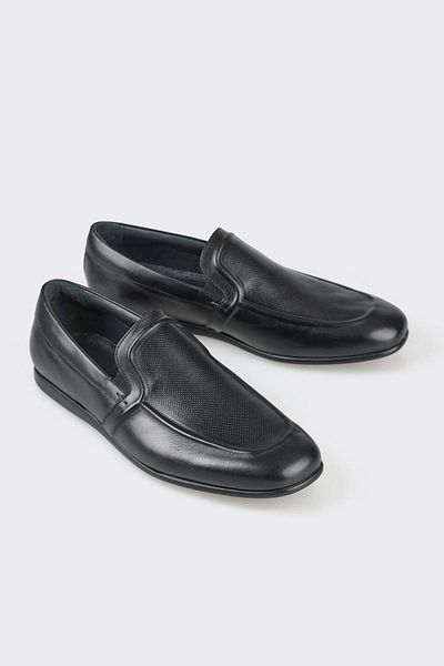 Elle Shoes Black Leather Men's Loafer