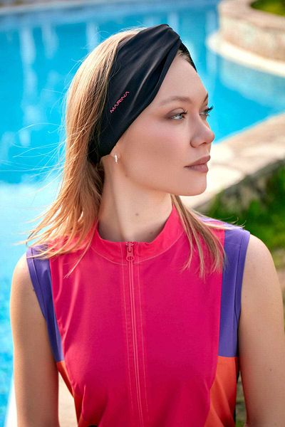 Marina BN2404 Model Black Swimming Bandana