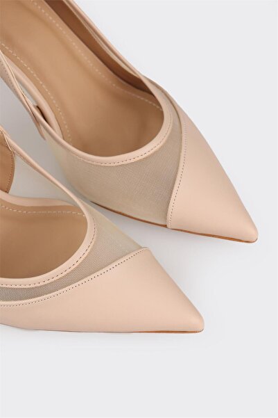Elle Shoes Naturel Kadın Stiletto