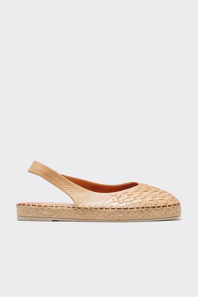 Elle Shoes Camel Leather Women's Espadrille