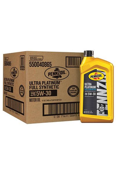 PENNZOIL Limited Quantity Savings Pack: Pennzoil Ultra Platinum Engine Oil 5W-30 (12 Cans)
