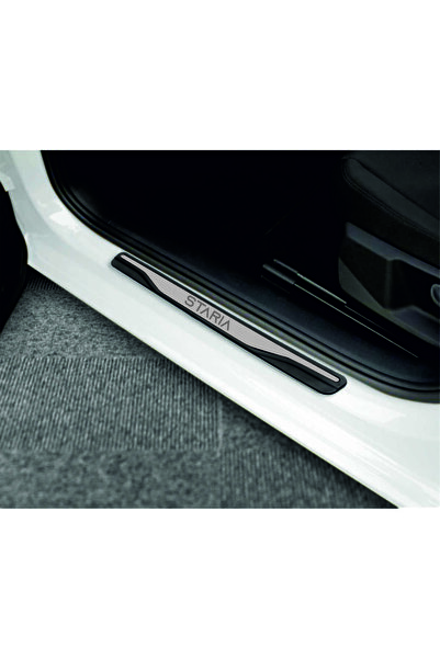 CarEste HYUNDAİ STARIA TÜM MODELLER NEW KROM KAPI EŞİĞİ 4 PARÇA PASLANMAZ ÇELİK