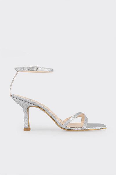 Elle Shoes Lame Women's Heeled Sandals